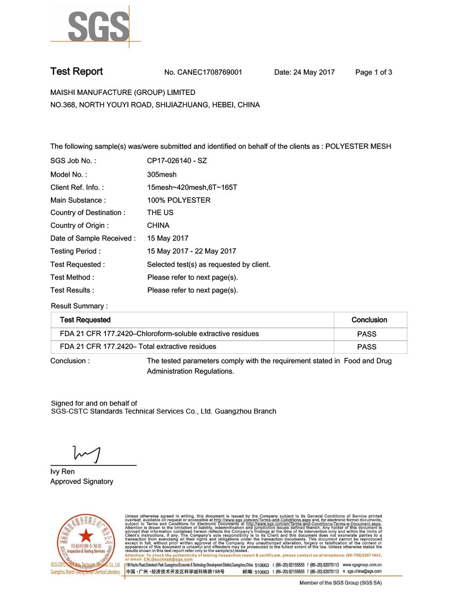 SGS Report