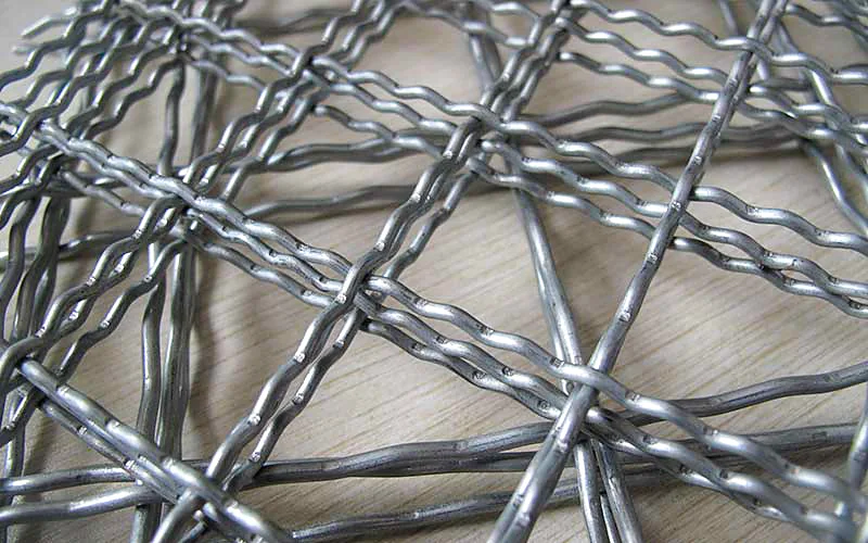 MAISHI architectural crimped wire mesh close-up