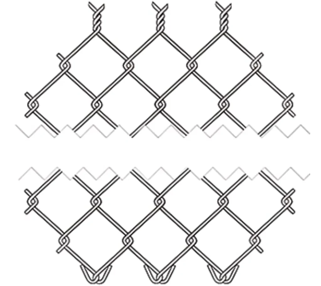 MAISHI chain link mesh line drawing