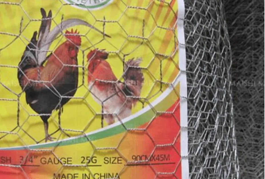 MAISHI galvanized chicken wire hexagonal roll with label