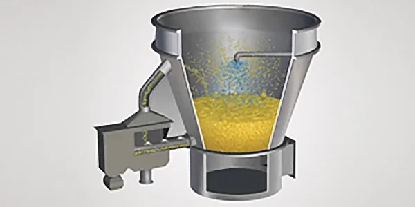 MAISHI hopper with liquid 3D render, application