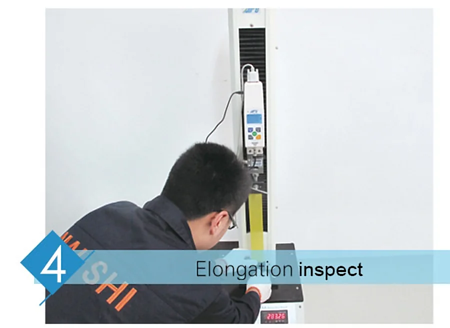 MAISHI polyester mesh elongation inspection