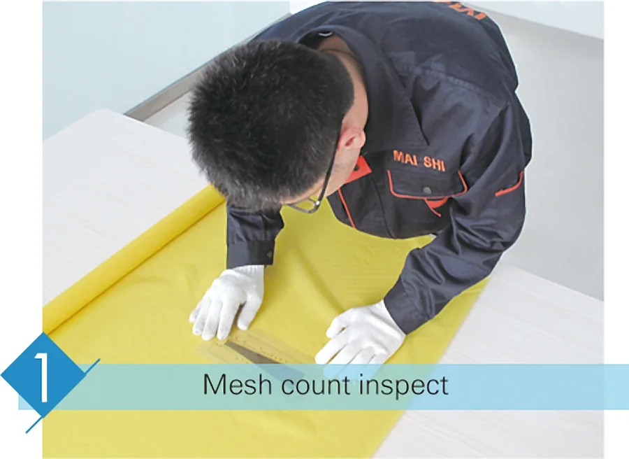 MAISHI polyester mesh mesh count inspection