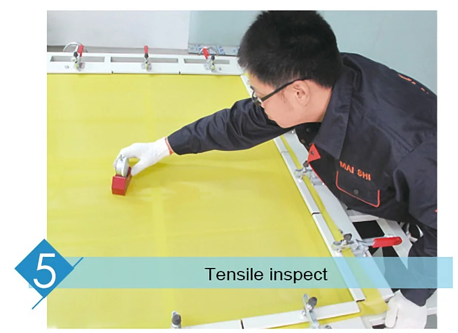 MAISHI polyester mesh tensile inspection