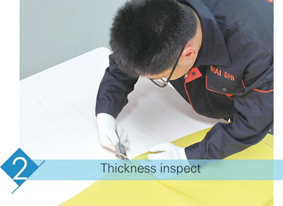 MAISHI polyester mesh thickness inspection