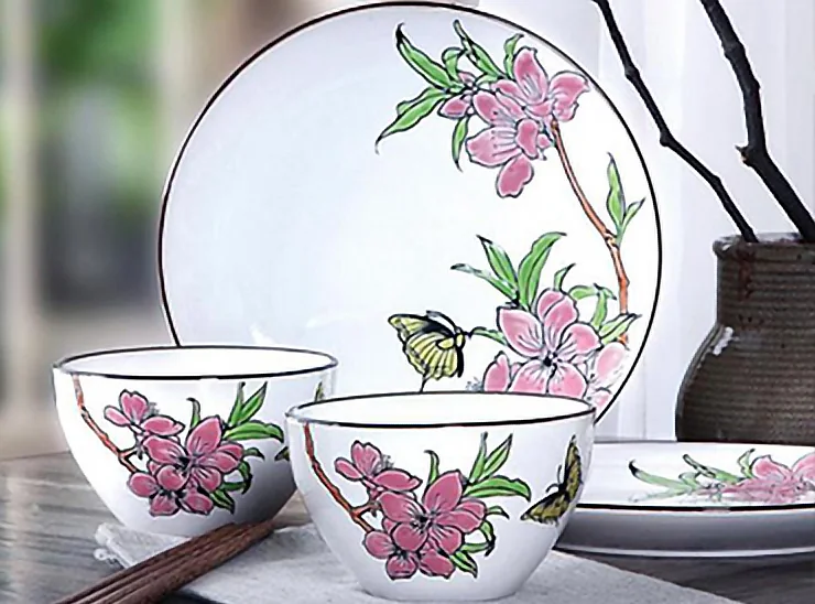 MAISHI printed ceramic tableware screen printing
